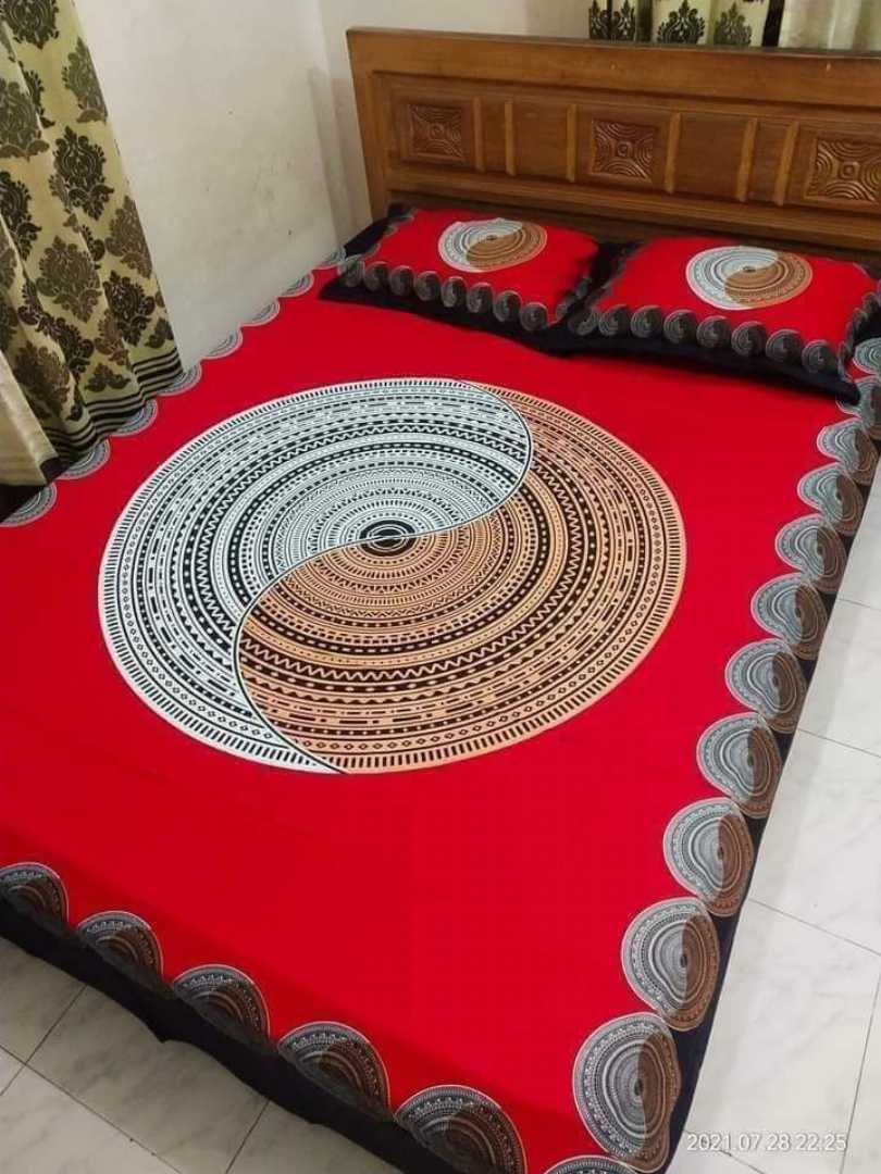 King,Size,Panel,Bed,sheet,with,Matching,Pillow,cover