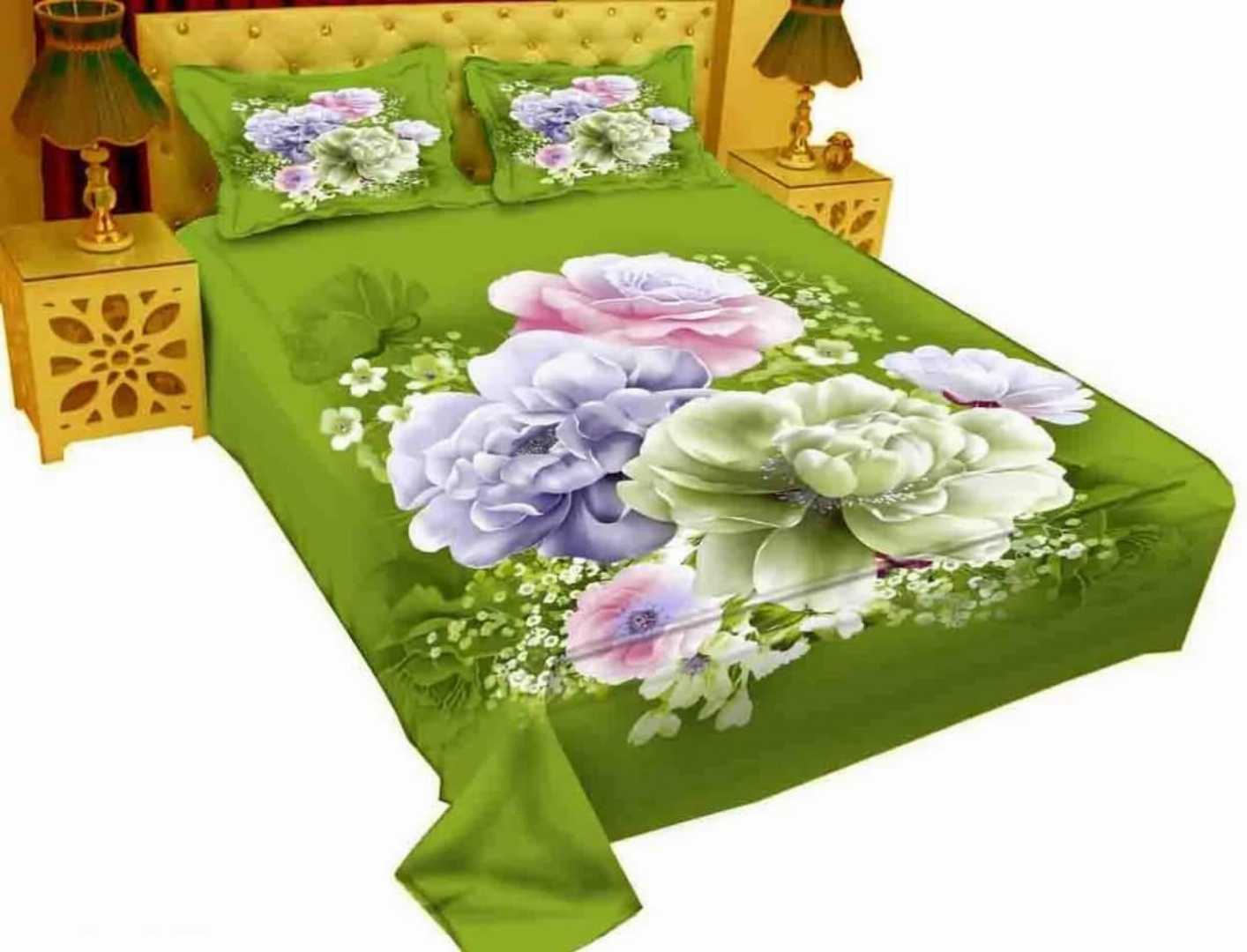 King,Size,Panel,Bed,sheet,with,Matching,Pillow,cover