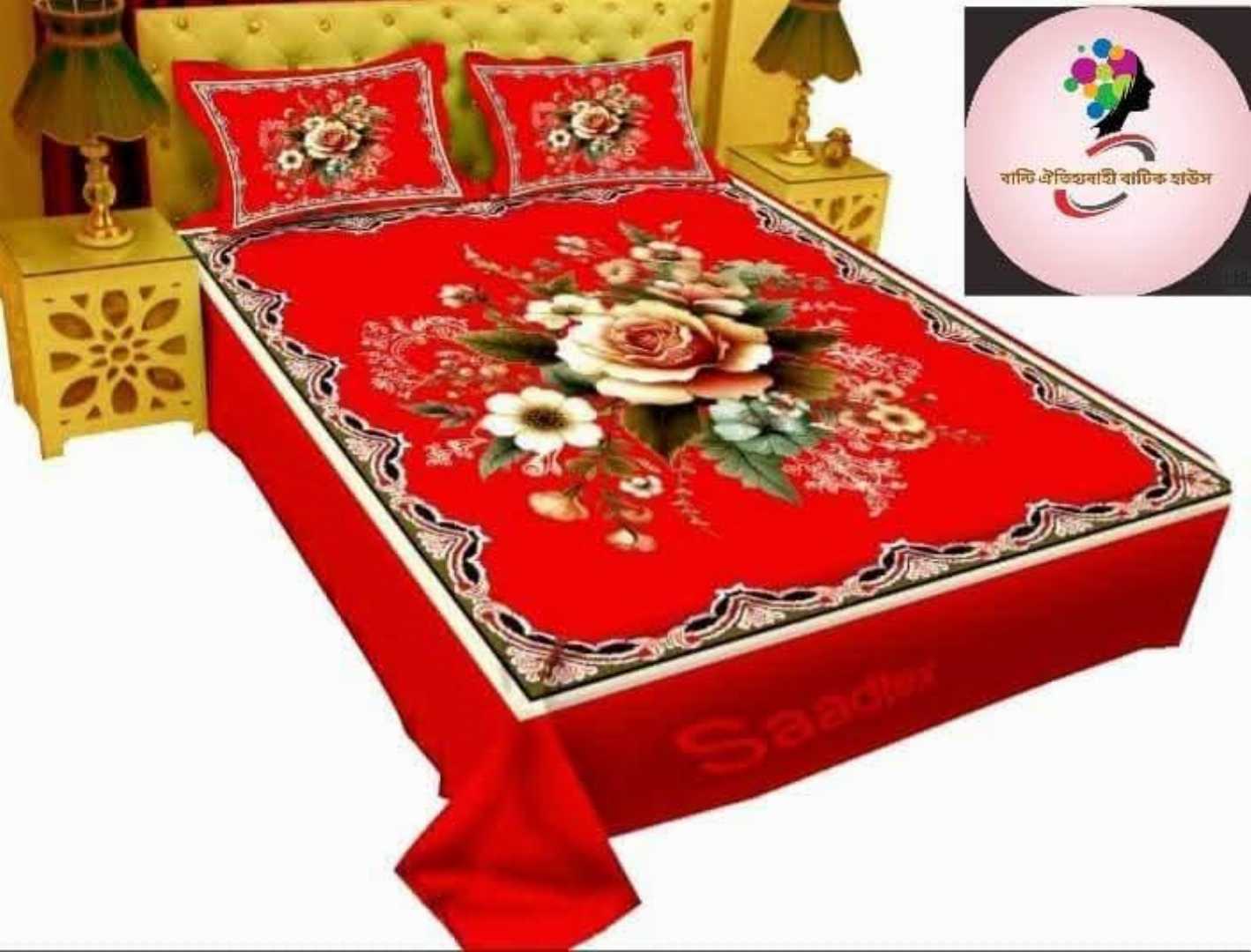 King,Size,Panel,Bed,sheet,with,Matching,Pillow,cover