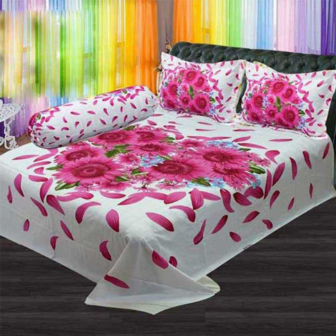 King,Size,Panel,Bed,sheet,with,Matching,Pillow,cover