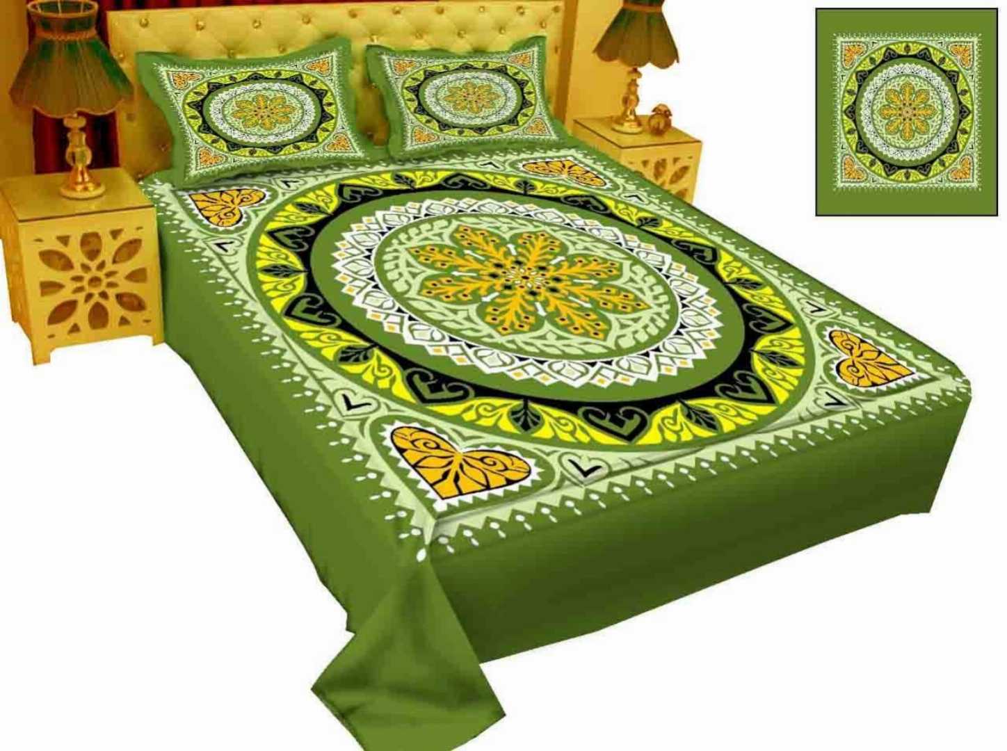 King,Size,Panel,Bed,sheet,with,Matching,Pillow,cover