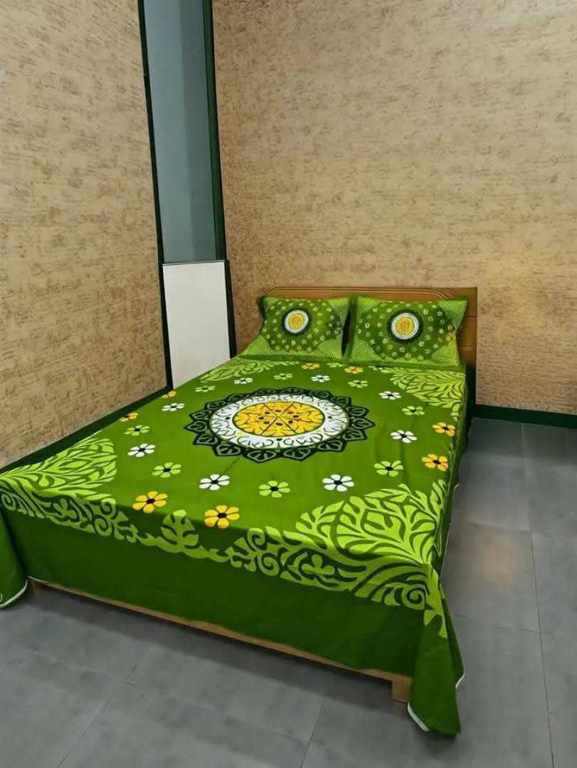 King,Size,Panel,Bed,sheet,with,Matching,Pillow,cover