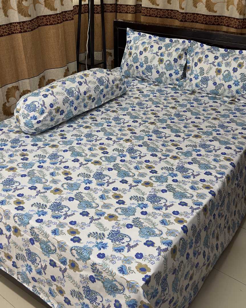 King Size Panel Bed sheet with Matching 