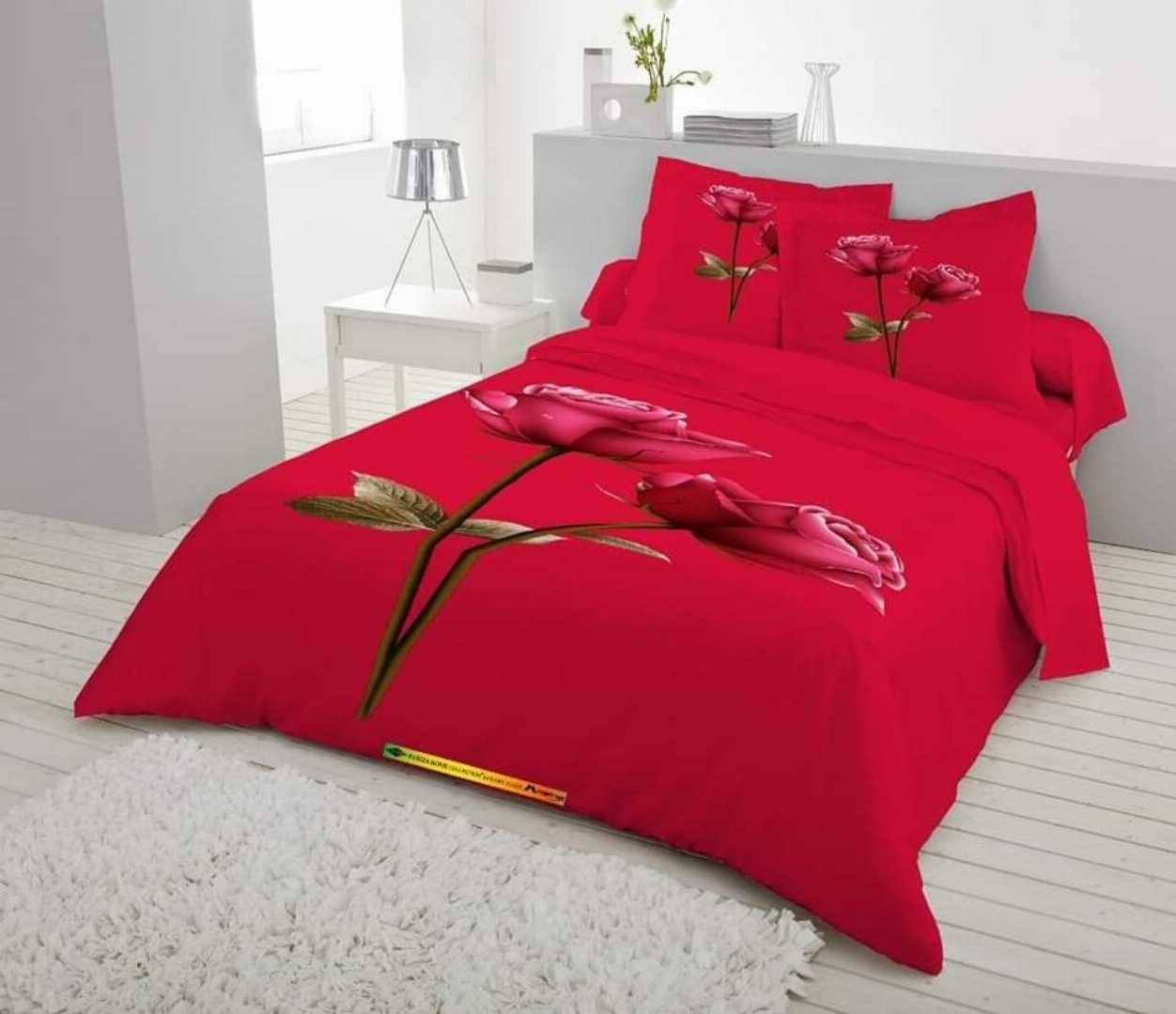 King Size Panel Bed sheet with Matching Pillow cover