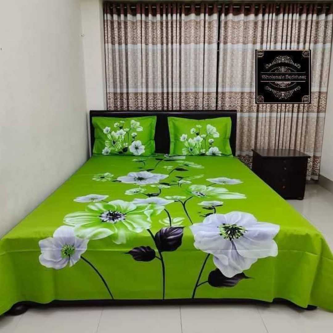 King Size Panel Bed sheet with Matching Pillow cover